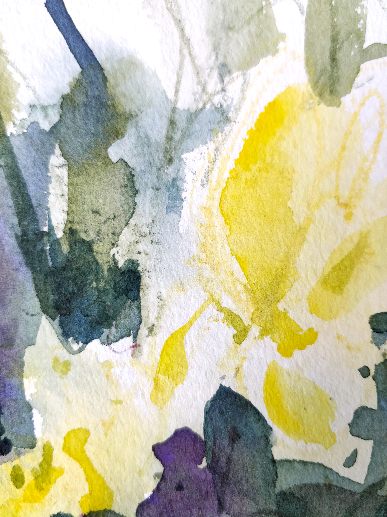Experimenting with watercolour ground - Ursula Schichan