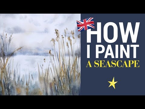 A seascape in watercolor - ENGLISH VERSION