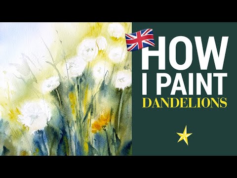 Watercolor dandelions - ENGLISH VERSION