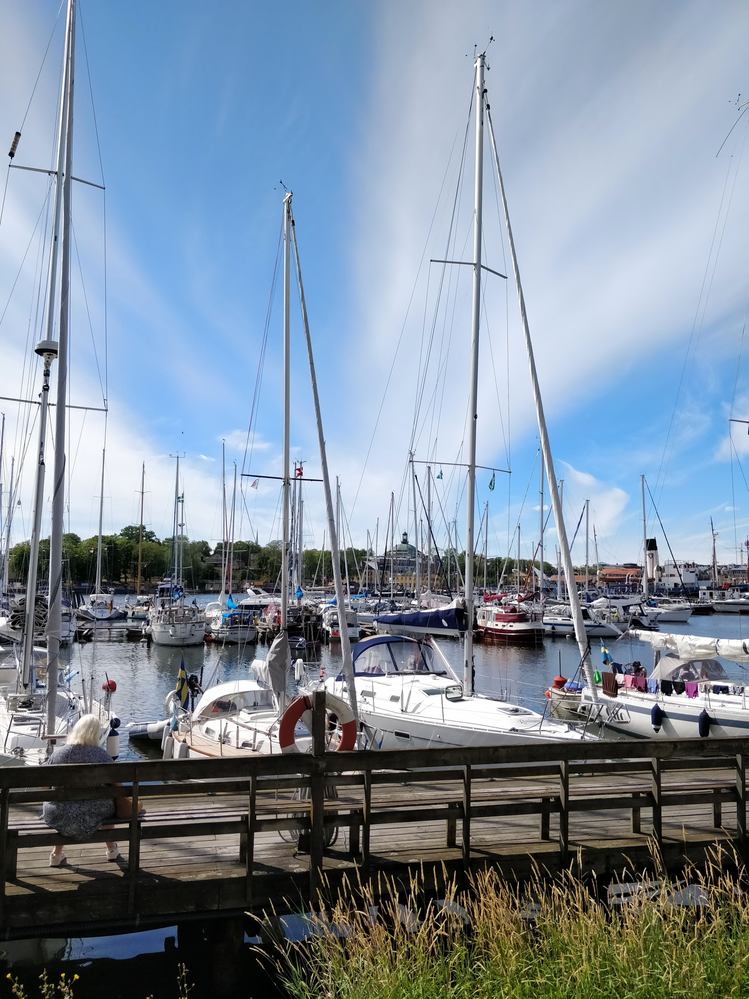 Reference picture, a marina in Stockholm